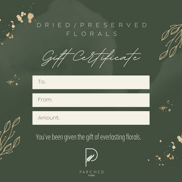 Flower Preservation Gift Cards